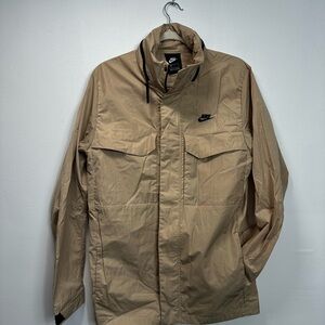 Nike Men's Tan Windbreaker Jacket
